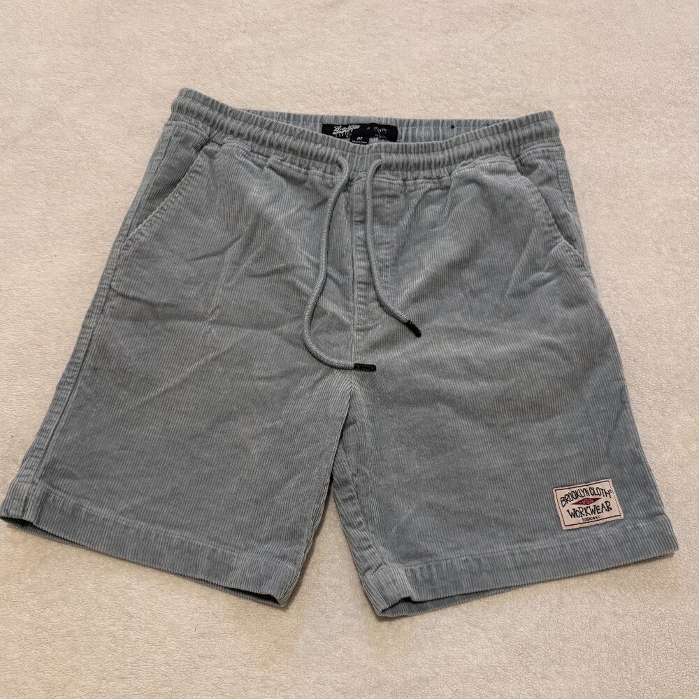 City Beach - Skylark Cord Elastic Waist Shorts In Grey